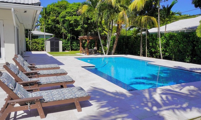 Sunrise Intracoastal House | Luxury coastal style home , heated private pool, minutes from the central beach