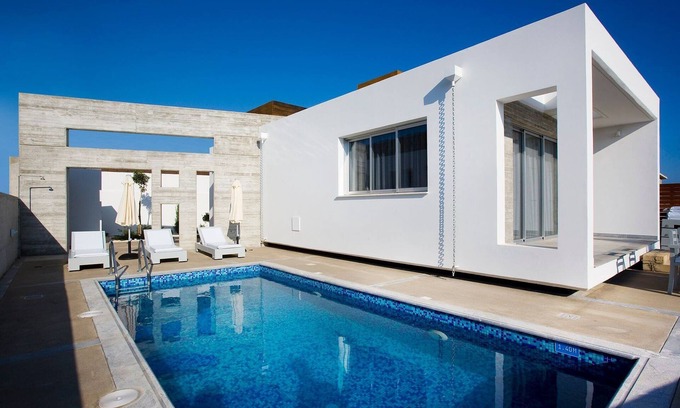 Paphos Villa | Luxury Cyprus Villa | Sea View Villa Cerulean| Private Pool | Sea View | 1 BDR.