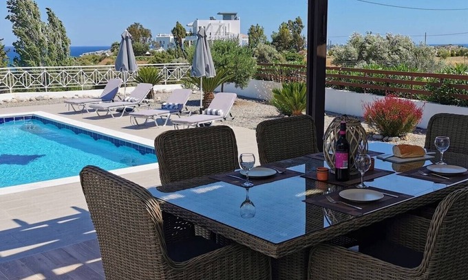 Kolymbia Villa | Luxury Detached Villa With Private Pool And Views Over The Sea