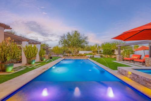 Desert View Village Villa | Luxury Estate, Heated Pool, Spa, Game Room, More