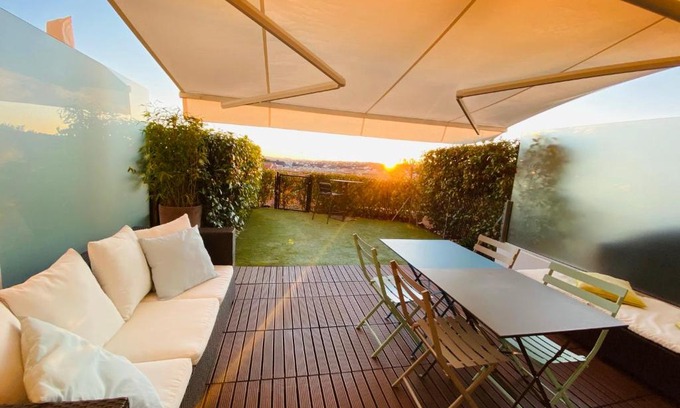 Caucade Apartment | LUXURY FLAT NICE PANORAMIC VIEW - swimming pool - parking - terrace