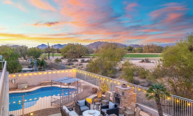 Desert View Village House | Luxury Golf Course Home | Pool, Views & 7 Bedrooms
