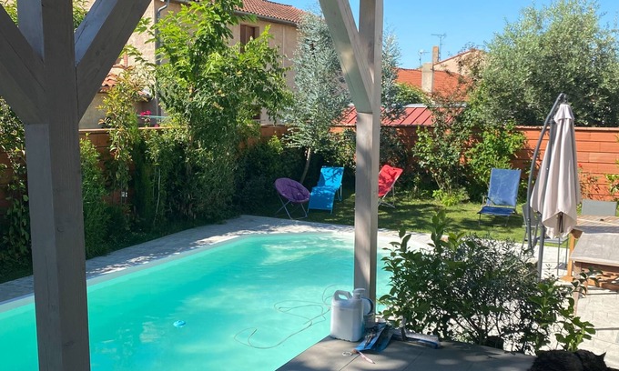 Cugnaux House | Luxury Guest Room, private entrance, shower room, wc, terrace, Private
