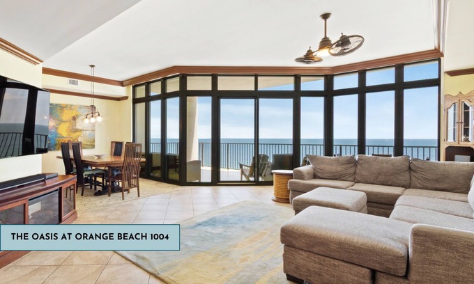 Orange Beach Condo | Luxury Gulf Front Condo | Lazy River | Liquid Life - The Oasis 1004