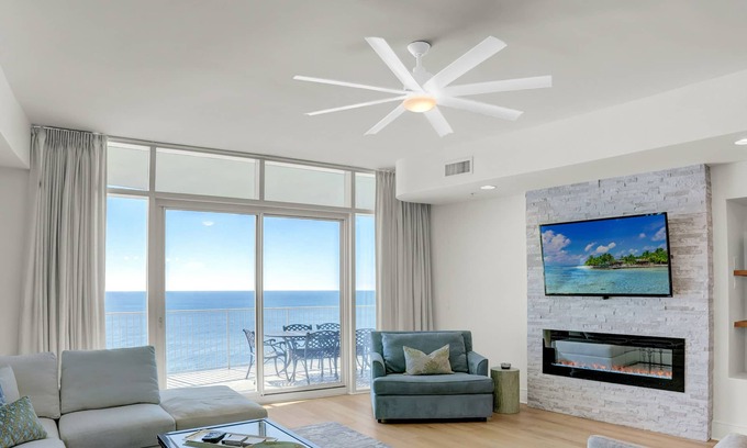 Orange Beach Condo | Luxury Gulf Front Condo | Balcony Grill