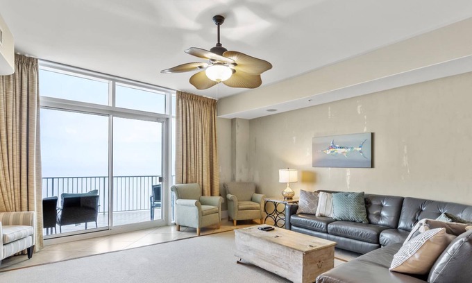 Orange Beach Condo | Luxury Gulf Front Condo | Balcony Grill