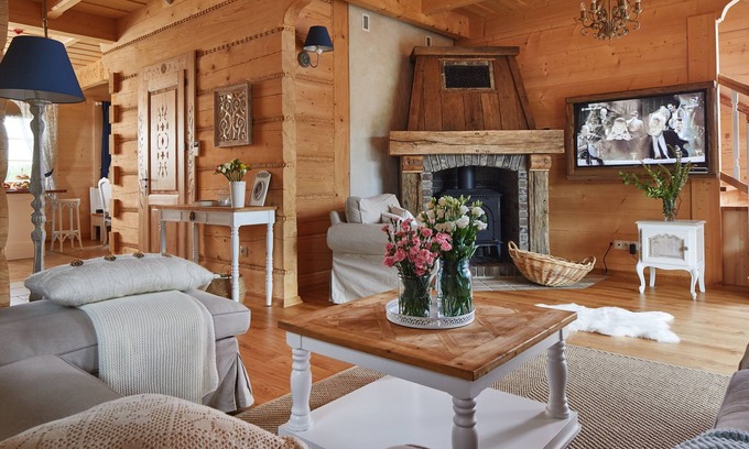 Szaflary Villa | Luxury Highland Style Villa near Zakopane - sauna, pool, jacuzzi and fireplace