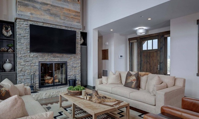 Spanish Peaks House | Luxury Highlands Home with Ski-in/Ski-out Access & Private Hot Tub