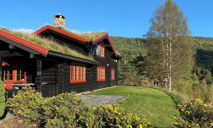 Dølemo House | Luxury hillside family home with panoramic views, sauna & hot tub