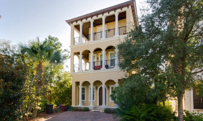 Seagrove Beach House | Luxury Home in Gated Community Close to Seaside and STEPS to the Beach!