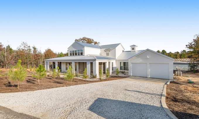 Arp House | Luxury home with private beach, pool, firepit, & chef's kitchen