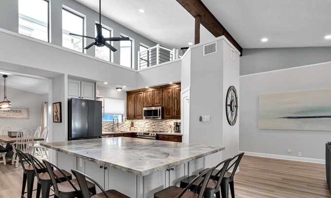 Willis House | Luxury Lakefront Home with Pool, Private Dock, Game Room, Putting Green & Outdoor Oasis!