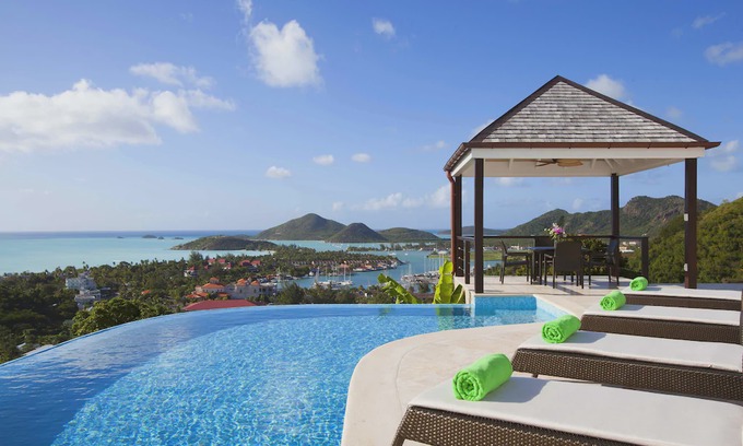Jolly Harbour Villa | Luxury, Large Open-Plan Villa, Jaw Dropping Ocean Views, Infinity Pool and more