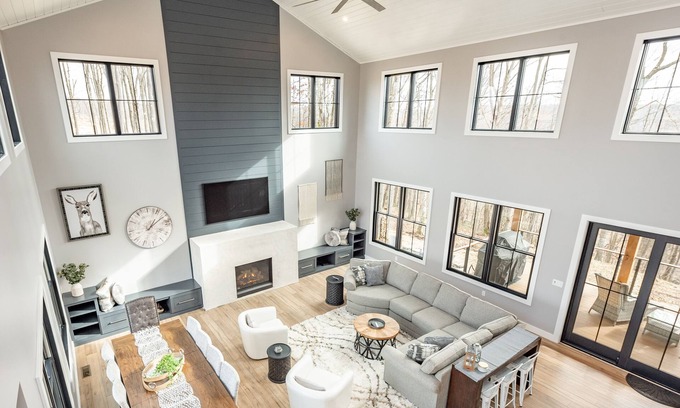 McHenry House | Luxury Mountain Cabin w/Game Room, Hot Tub & Views