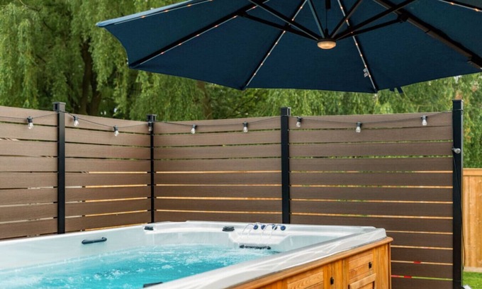 Niagara Falls House | Luxury Nature Haven: Swim Spa & Upscale Comfort