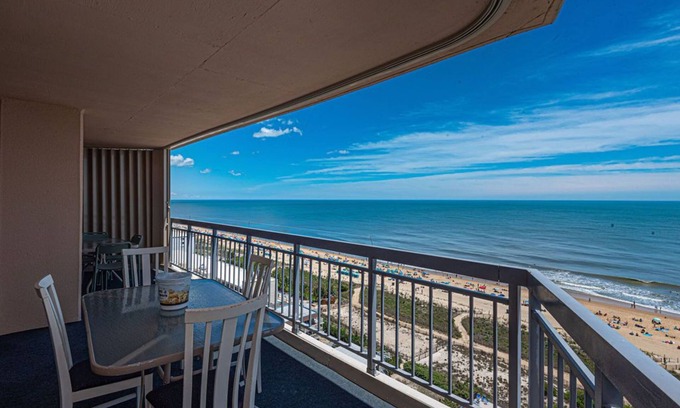 North Ocean City Condo | Luxury, newly renovated 2 bedroom condo with a beautiful oceanfront balcony!