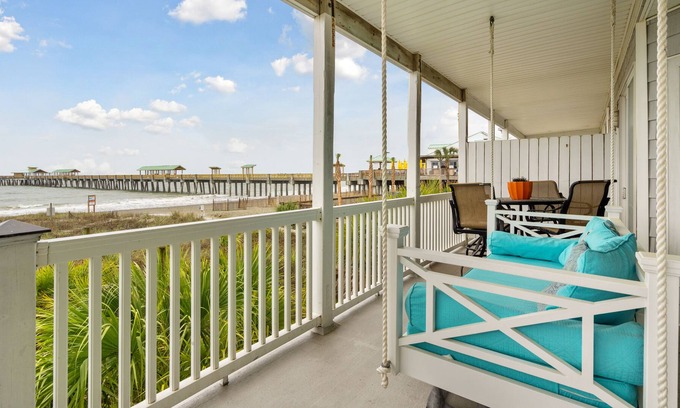 Folly Beach Condo | Luxury Oceanfront Condo! Great Beach Access and Stunning Views!