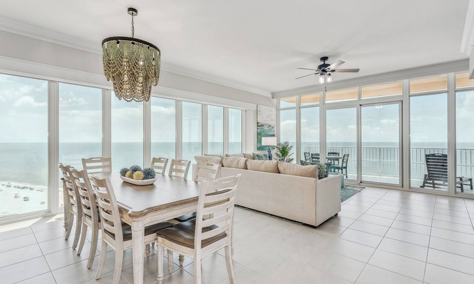 Orange Beach Condo | Luxury Oceanfront with Stunning Ocean Views! Splash Pad, Water Slide, Lazy River
