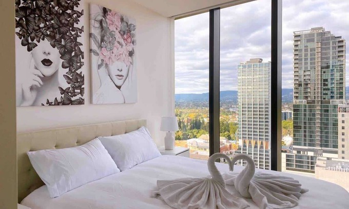 Adelaide Central Business District Apartment | Luxury Parisian Paradise - Gym - BBQ