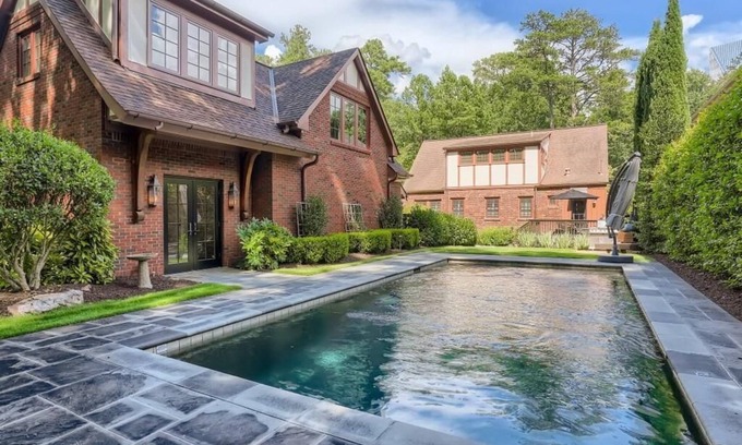 Buckhead House | Luxury/Private Guesthouse with a Pool in ATL - Garage Parking Pet Friendly!