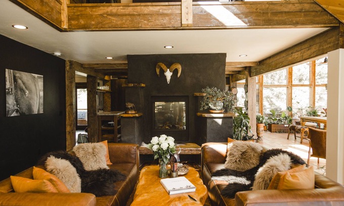 Creede Cabin | Luxury ranch cabin for 12, dog friendly with hot tub, private valley with creek!