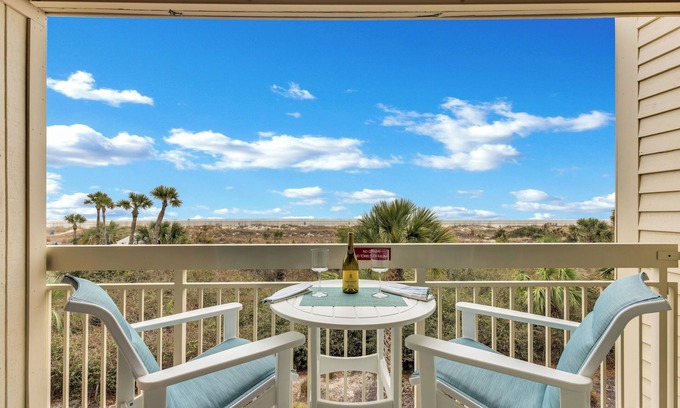North Forest Beach Condo | LUXURY REMODELED OCEAN FRONT #238 private balcony & gourmet kitchen & King Bed