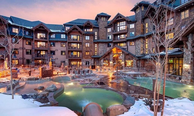 Breckenridge Resort | LUXURY SKI in/OUT Sleeps 8 -2 BR Grand Lodge Peak 7 Resort Breckenridge CO Pools