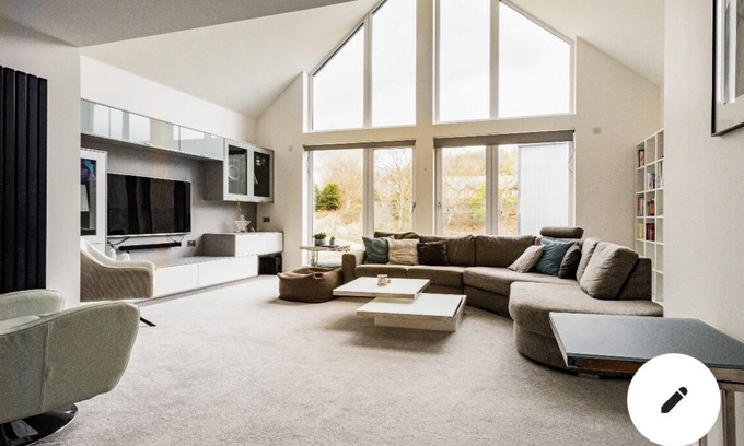 Huntly House | Luxury stay with hot tub in North East Scotland! Games room & outdoor fire pit!