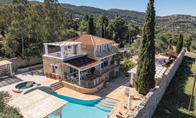 Skinaria Villa | Luxury Three-Bedroom Villa | Private Pool | Amazing Sea & Island Views