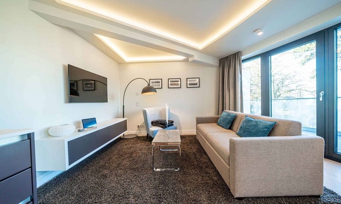 Timmendorfer Strand Apartment | Luxury vacation apartment 2.01 with balcony & sauna in Timmendorfer Strand - close to the beach