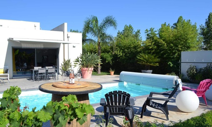 Perpignan House | Luxury villa Private pool 15 min from the beaches 8VB11