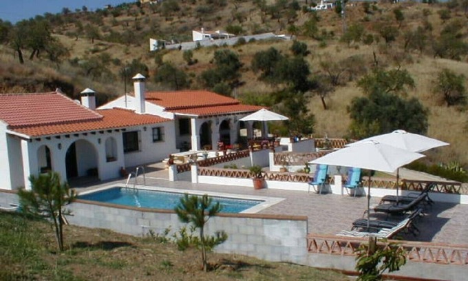 Casabermeja Villa | Luxury villa with pool and beautiful views set in 8 acres of almond groves.
