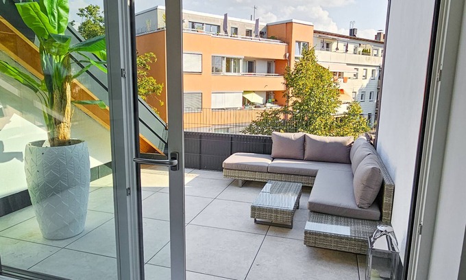 Obersendling Condo | Luxus Dachgeschoss City Wohnung München