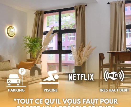 Majorelle Apartment | M17-Le Duplex-Balcon-Piscine-Majorelle