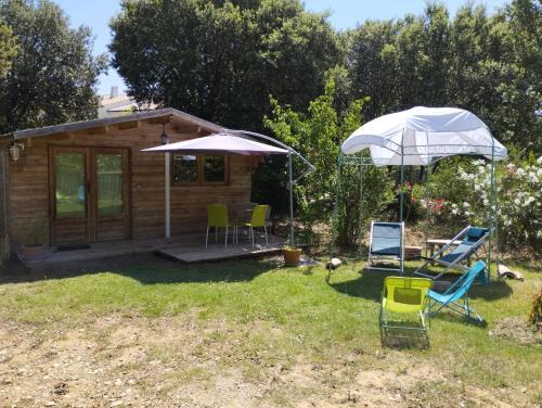 La Roque-sur-Ceze Ski Chalet | Ma petite cabane Gites des oliviers