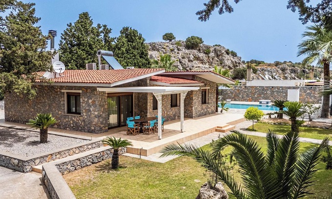 Kolymbia Villa | Madia Villa with private pool and outdoor jacuzzi