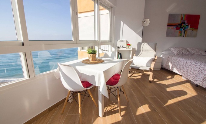 Torrox Costa Apartment | Madrid 810. First line of the beach with sea views