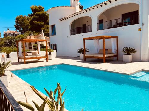 Denia Villa | Magic Dream Seaview Villa Denia with 2 Pools, BBQ, Airco, Wifi
