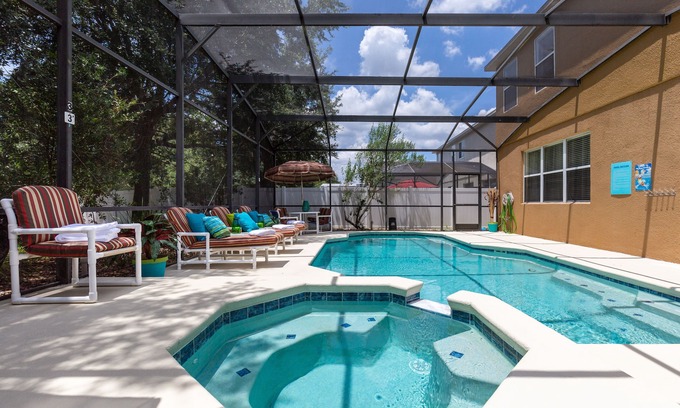 Legacy Park Villa | Magical Family Villa: 8-Bdrm, 5 Themed, Pool, Spa, Game Room, Arcade, Movie