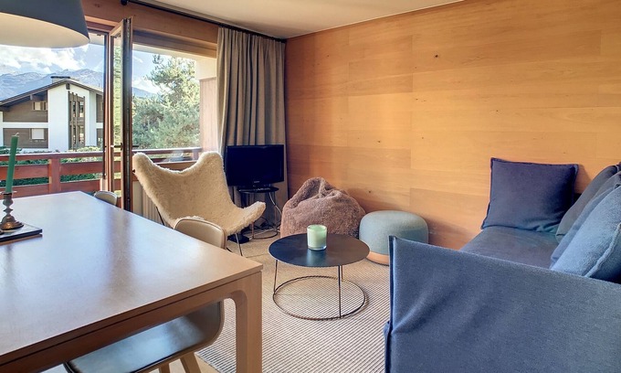 Verbier Apartment | Magnificent 2 room apartment fully renovated, close to the popular and quiet district called "Le Ham