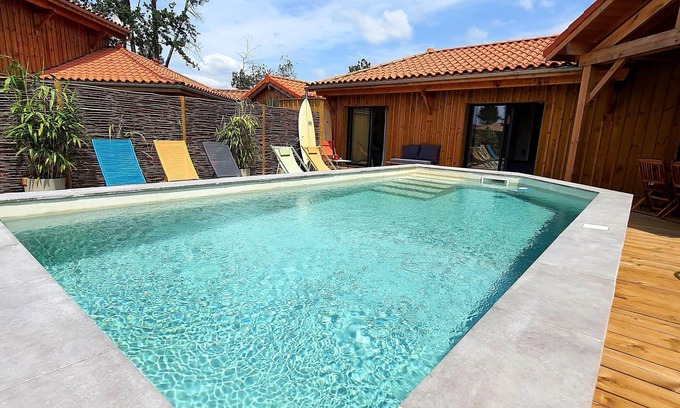 Mimizan House | Magnificent, comfortable house with heated swimming pool
