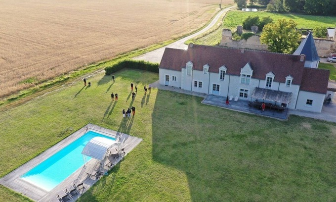 Val-de-Cher-Controis House | Magnificent house, near Beauval, private pool, tennis, quiet, 800 Ha property
