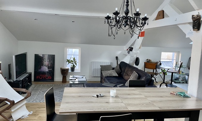 Quartier de la Folie-Mericourt Apartment | magnificent loft located in the trendy 11th district.