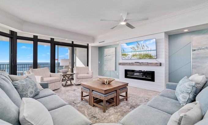 Orange Beach Condo | Magnificent Oasis Condo, formerly Phoenix West II! Parking Level, Beachfront!