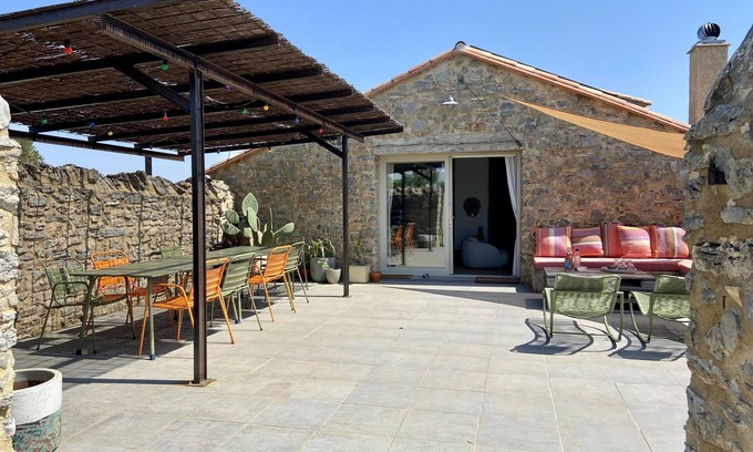 Port-la-Nouvelle House | Magnificent stone sheepfold in the garrigue - all comforts - La Palme (11)