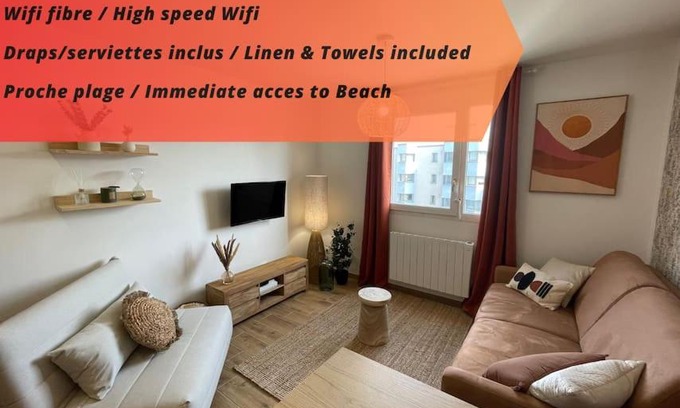 Port Apartment | Magnifique Studio Calais Plage