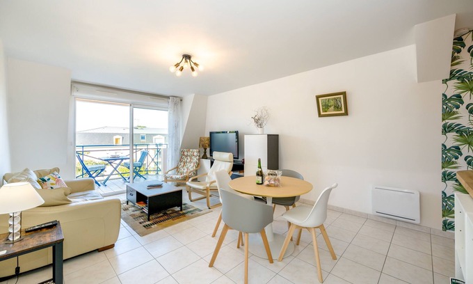 Plouha Apartment | Magnolia Bleu - Appt 61 m² pour 4 avec parking