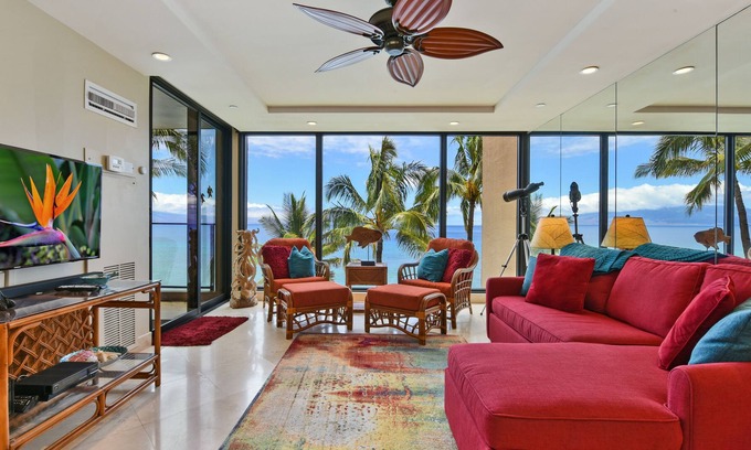 Honokowai Condo | ~~Mahana 505 Oceanfront A/C UPDATED~~Sunsets In Paradise~~