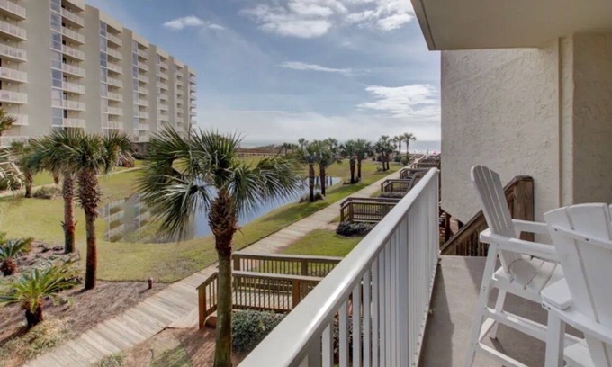 Miramar Beach Condo | Mainsail #217 -1st Floor Walkout with Gulf View; 2 BR 2 Bath; Sleeps 6