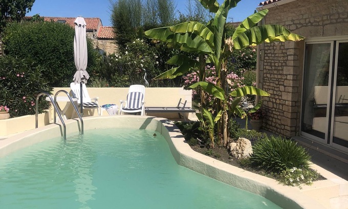 Nieulle-sur-Seudre House | Maison Althea Rosea - 3 Chambres et Piscine - 20mn des Plages